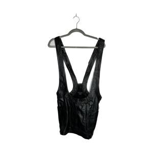 Alexander Wang Lamb Leather Skirt Overalls Size 2